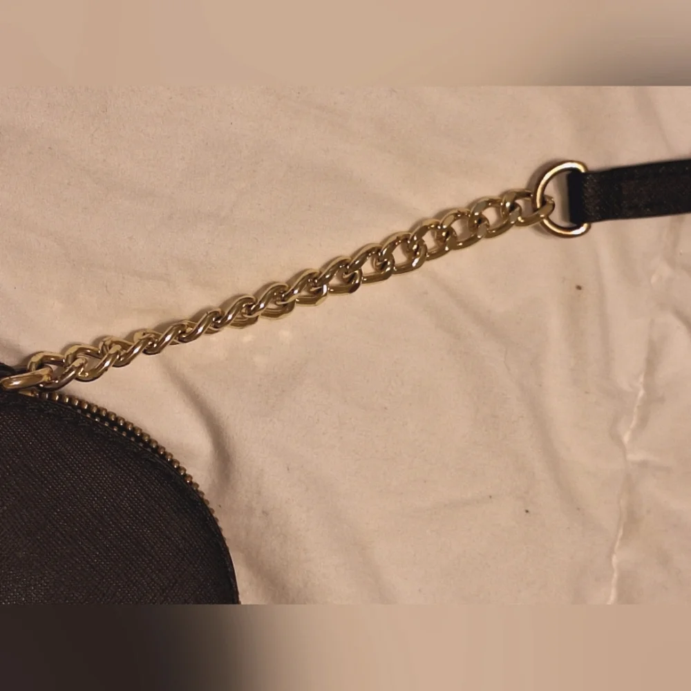 MICHAEL KORS | Black, Gold Shoulder Bag